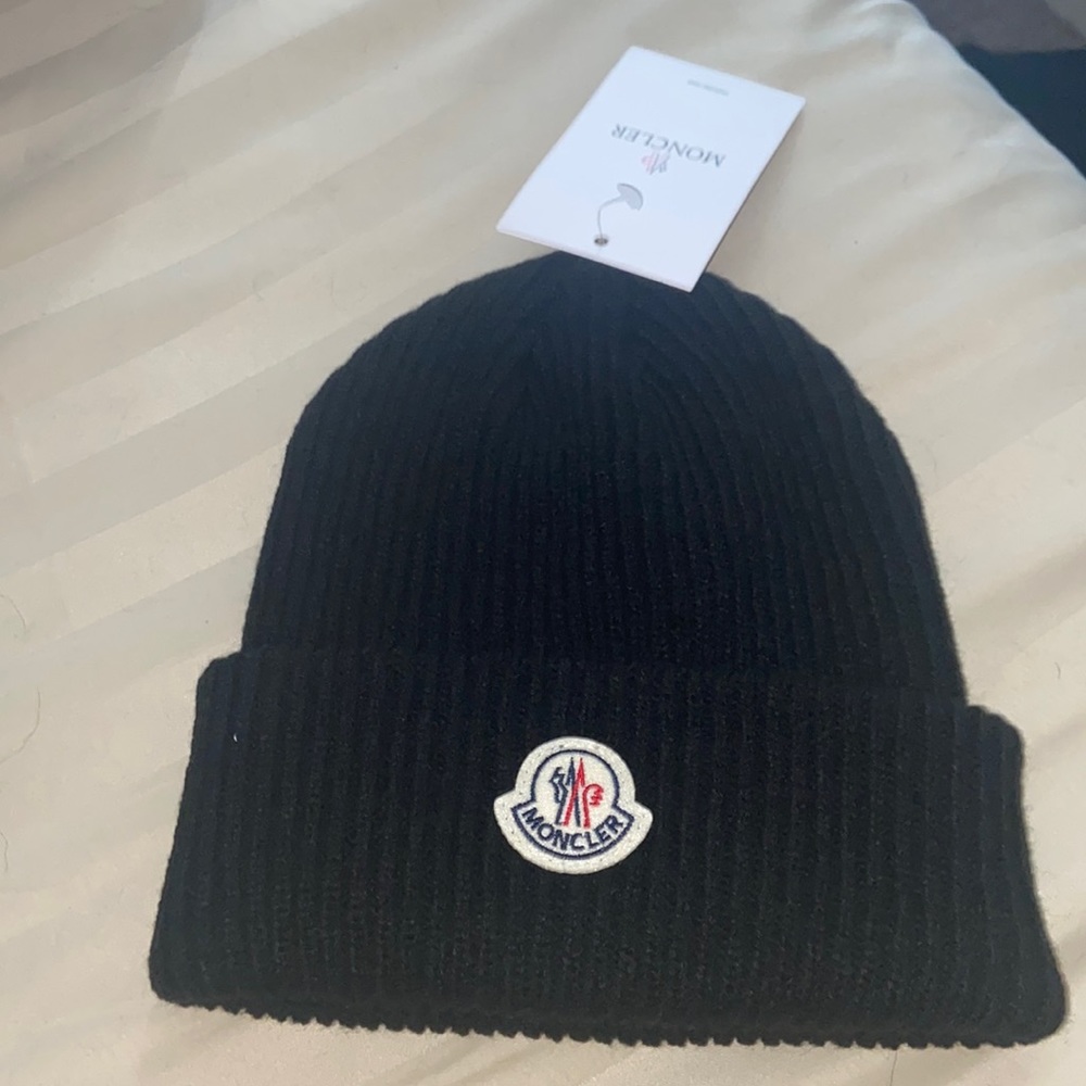 Black Moncler Beanie